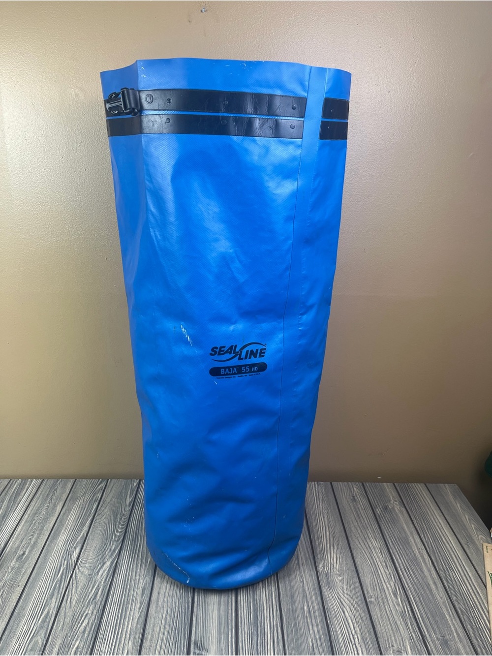 Seal Line Baja 55 HD Blue Waterproof Roll Top Dry Bag for Storage